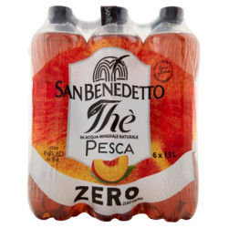 San Benedetto Thè pesca zero 1,5 L fardello x 6