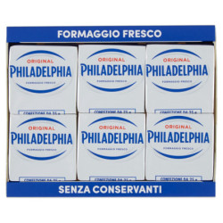 QUESO FRESCO PARA UNTAR PHILADELPHIA ORIGINAL - 6 X 25 G