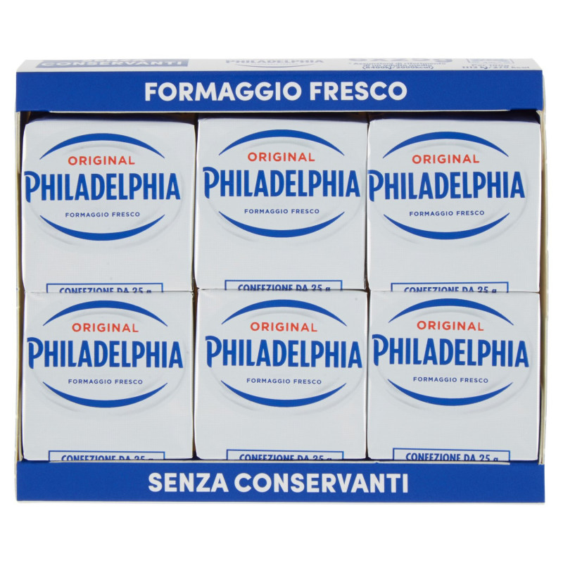 PHILADELPHIA ORIGINAL FRESH SPREADABLE CHEESE - 6 X 25 G