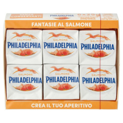 PHILADELPHIA FORMAGGIO FRESCO SPALMABILE AL SALMONE AFFUMICATO - 6 X 25G