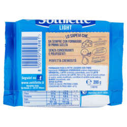 Sottilette Light formaggio fuso a fette leggero -  200 g