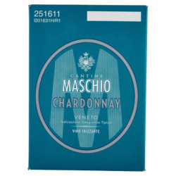 Cantine Maschio Chardonnay Veneto IGT Vino Frizzante 6 x 750 mL