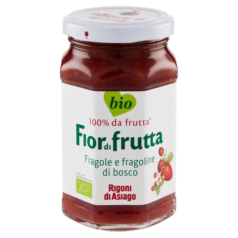 RIGONI DI ASIAGO FIORDIFRUTTA FRESAS Y FRESAS SILVESTRES ORGÁNICAS 250 G