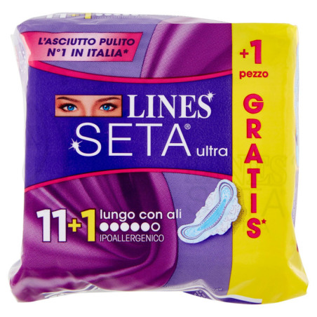 LINES SETA ULTRA LUNGO CON ALI 11+1 PZ