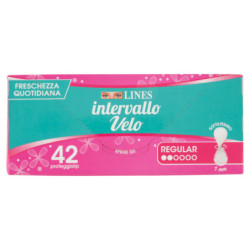 LINES INTERVALLO VELO SKIN LOVER PROTEGGISLIP REGULAR 42 PZ