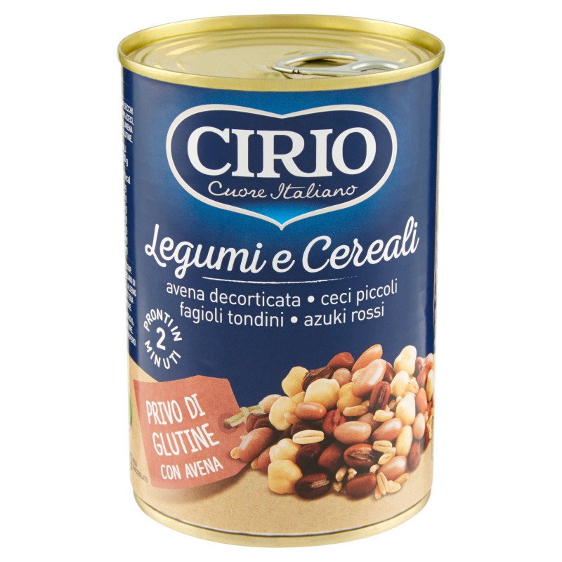 CIRIO LEGUMI E CEREALI PRIVO DI GLUTINE CON AVENA 410 G