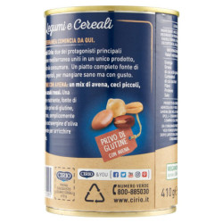 Cirio Legumi e Cereali Privo di Glutine con Avena 410 g