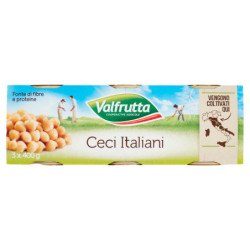 VALFRUTTA ITALIAN CHICKPEAS 3 X 400 G