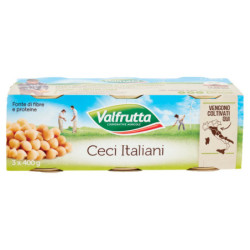 Valfrutta Ceci Italiani 3 x 400 g