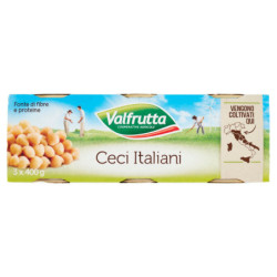 Valfrutta Ceci Italiani 3 x 400 g