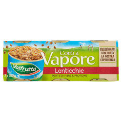 LENTEJAS COCIDAS AL VAPOR VALFRUTTA 3 X 150 G