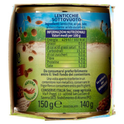 Valfrutta Cotti a Vapore Lenticchie 3 x 150 g