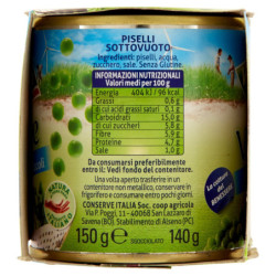 Valfrutta Cotti a Vapore Piselli Piccoli Italiani 3 x 150 g