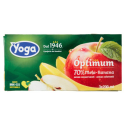 YOGA OPTIMUM 70% APPLE-BANANA 3 X 200 ML