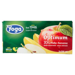 YOGA OPTIMUM 70% APPLE-BANANA 3 X 200 ML