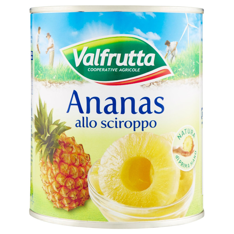 Valfrutta Ananas allo sciroppo 836 g