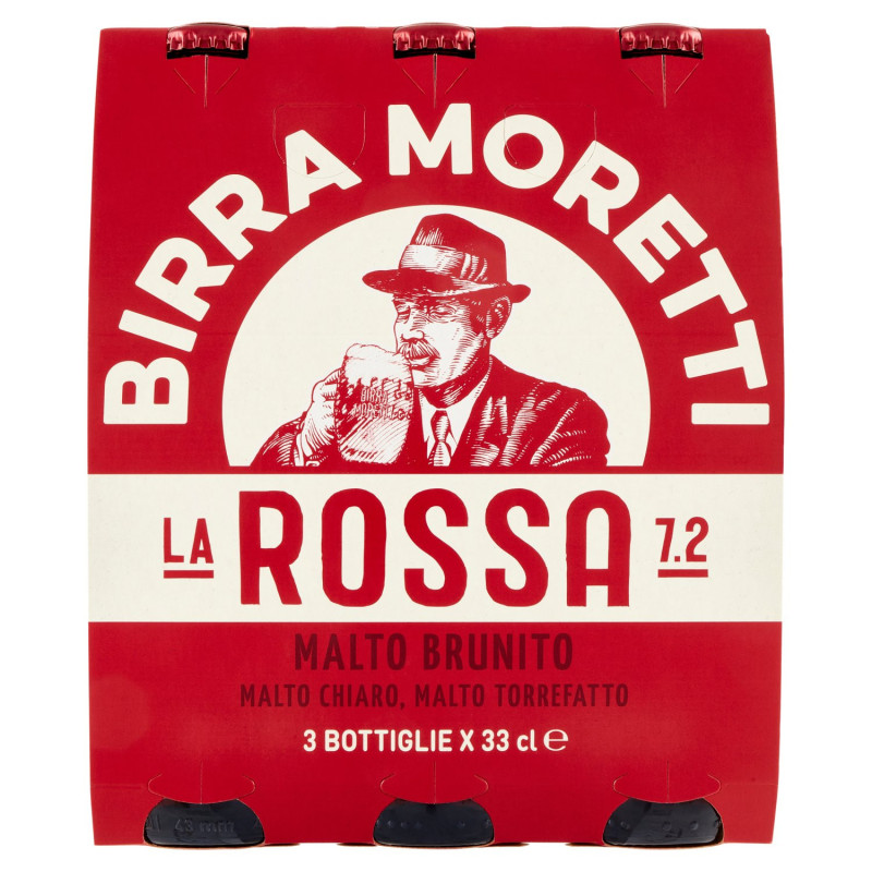 BIRRA MORETTI LA ROSSA 7.2 3 X 33 CL