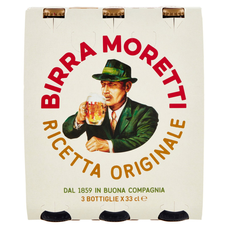 Birra Moretti Ricetta Originale 3 x 33 cl