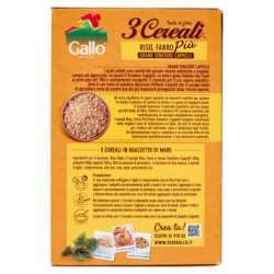 GALLO 3 CEREALES ARROZ, ESPELTA MÁS TRIGO SENATORE CAPPELLI 400 G