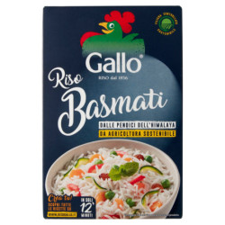 GALLO BASMATI PROFUMATO DA AGRICOLTURA SOSTENIBILE 500 G