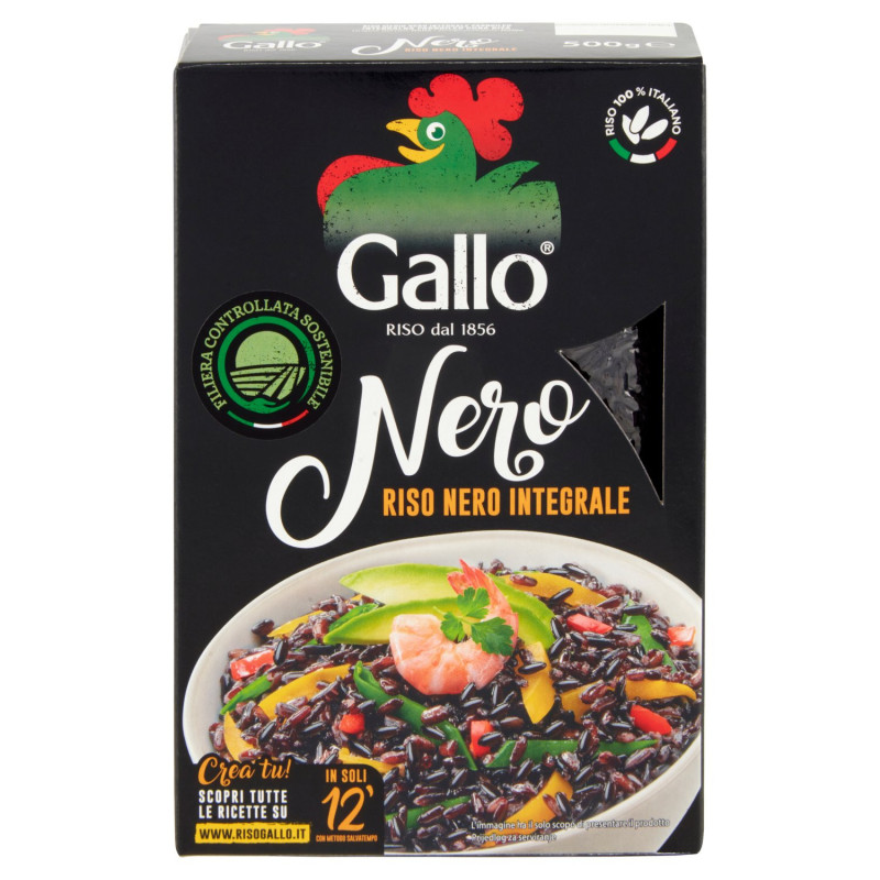 GALLO NERO ARROZ NEGRO ENTERO 500 G