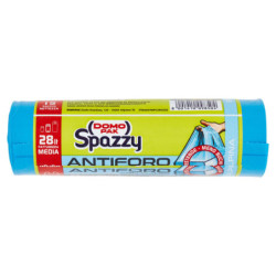 DOMOPAK SPAZZY ANTI-PUNCTURE SCENTED WITH HANDLES 28L 52X54CM ALPINE BREEZE 15 PCS