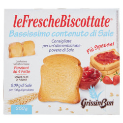 GRISSINBON LEFRESCHEBISCOTTATE MUY BAJO CONTENIDO EN SAL 250 G