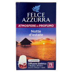 FELCE AZURRA PARFÜM ATMOSPHÄRE ELEKTRISCHER DIFFUSOR + SUMMER NIGHT NACHFÜLLUNG 20 ML