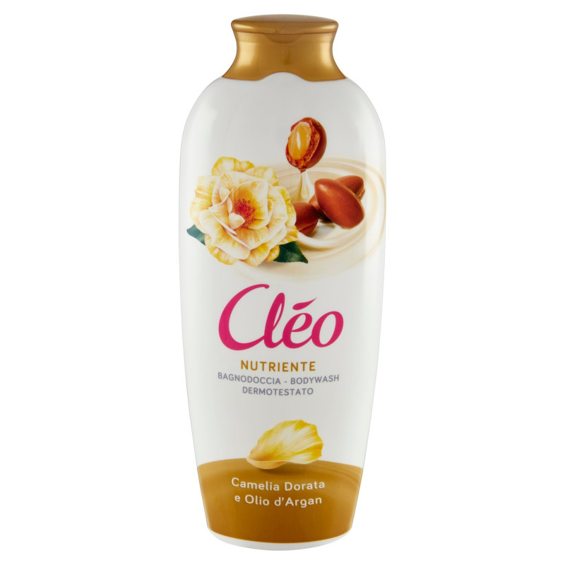 CLÉO BAÑO DE DUCHA NUTRITIVA CAMELIA DORADA Y ACEITE DE ARGÁN 750 ML