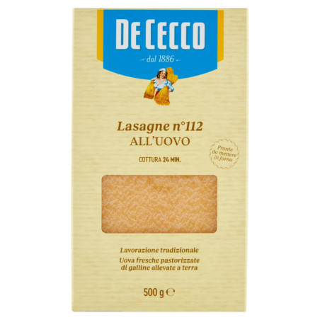 De Cecco Lasagne n°112 all'Uovo 500 g