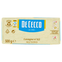 De Cecco Lasagne n°112 all'Uovo 500 g