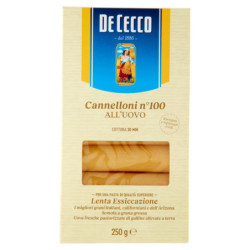 CANELONES DE CECCO N° 100 HUEVO 250 G