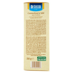 De Cecco Cannelloni n° 100 all'Uovo 250 g