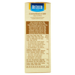 DE CECCO CANNELLONI N° 100 EGG 250 G