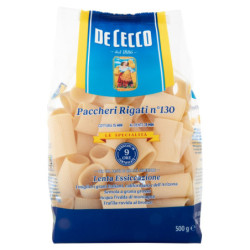 DE CECCO THE SPECIALTIES PACCHERI RIGATI N°130 500 G