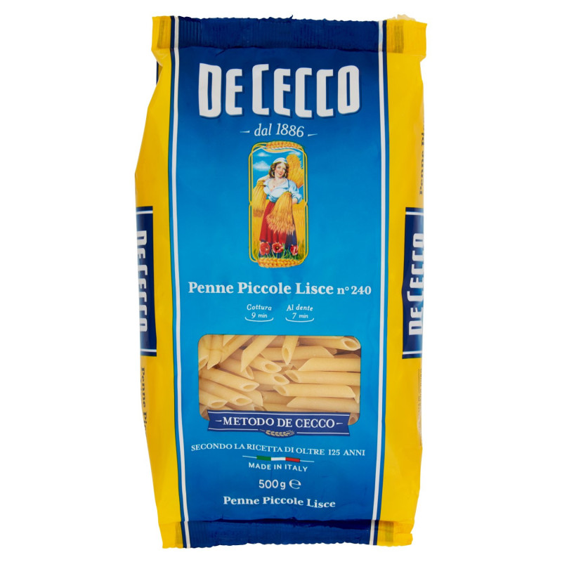 DE CECCO PENNE PICCOLE LISCE N° 240 500 G