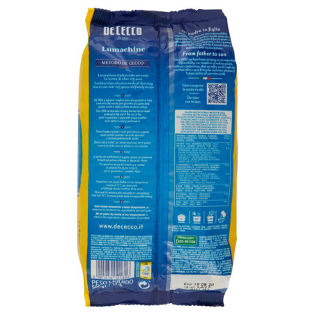 DE CECCO LUMACHINE N°180 500 G