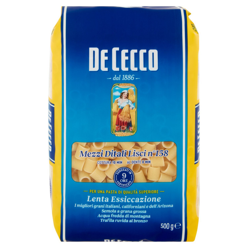 De Cecco Mezzi Ditali Lisci n°158 500 g