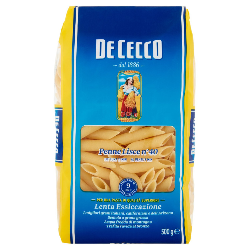 DE CECCO PLUMAS LISA N°40 500 G