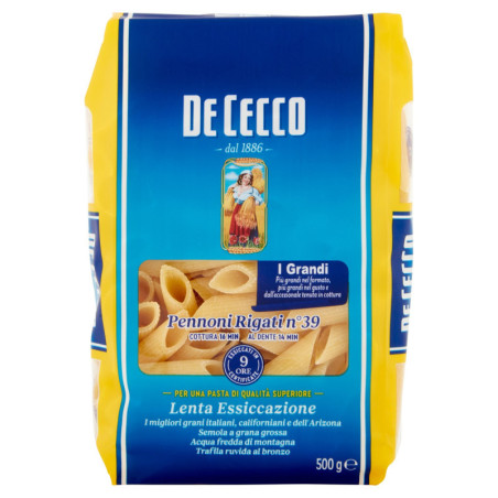 DE CECCO PENNONI ACANALADO N°39 500 G