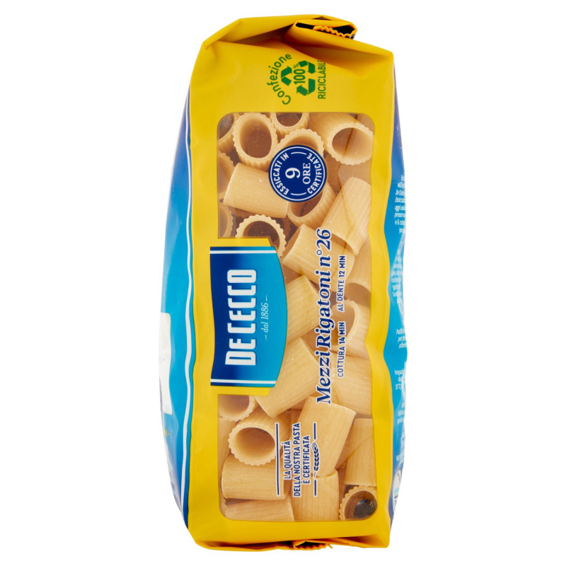 DE CECCO MEZZI RIGATONI N°26 500 G