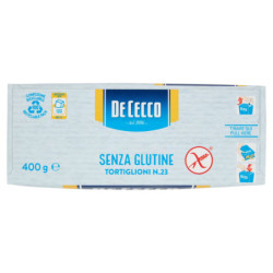 DE CECCO SENZA GLUTINE TORTIGLIONI N.23 400 G