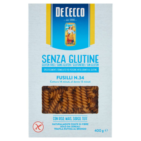 DE CECCO SENZA GLUTINE FUSILLI N.34 400 G