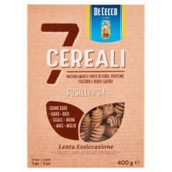 DE CECCO 7 CEREALES FUSILLI N°34 400 G