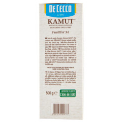 DE CECCO KAMUT FUSILLI N°34 500 G