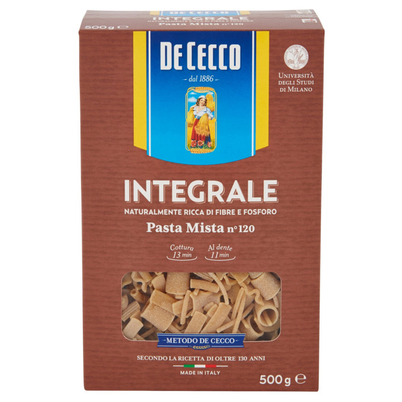 DE CECCO WHOLE WHOLE MIXED PASTA N° 120 500 G