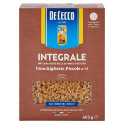 De Cecco Integrale Conchigliette Piccole n° 53 500 g