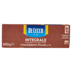 De Cecco Integrale Conchigliette Piccole n° 53 500 g