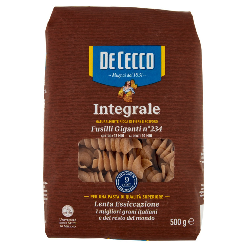 DE CECCO INTEGRALE FUSILLI GIGANTI N° 234 500 G