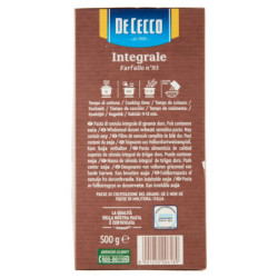 DE CECCO INTEGRALE FARFALLE N° 93 500 G